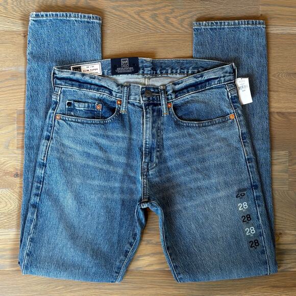 GAP Other - NWT GAP Flex Slim Taper Skinny Stretch Jeans Unisex Mens Size 28x30